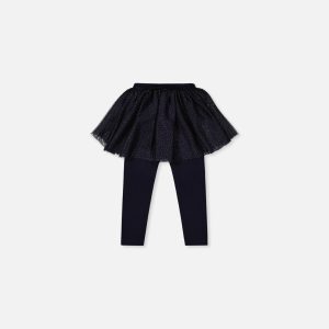 Alternative view of Baby Leggings With Integrated Tulle Skirt Dark Blue
