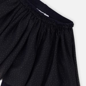 Baby Leggings With Integrated Tulle Skirt Dark Blue - Image 3