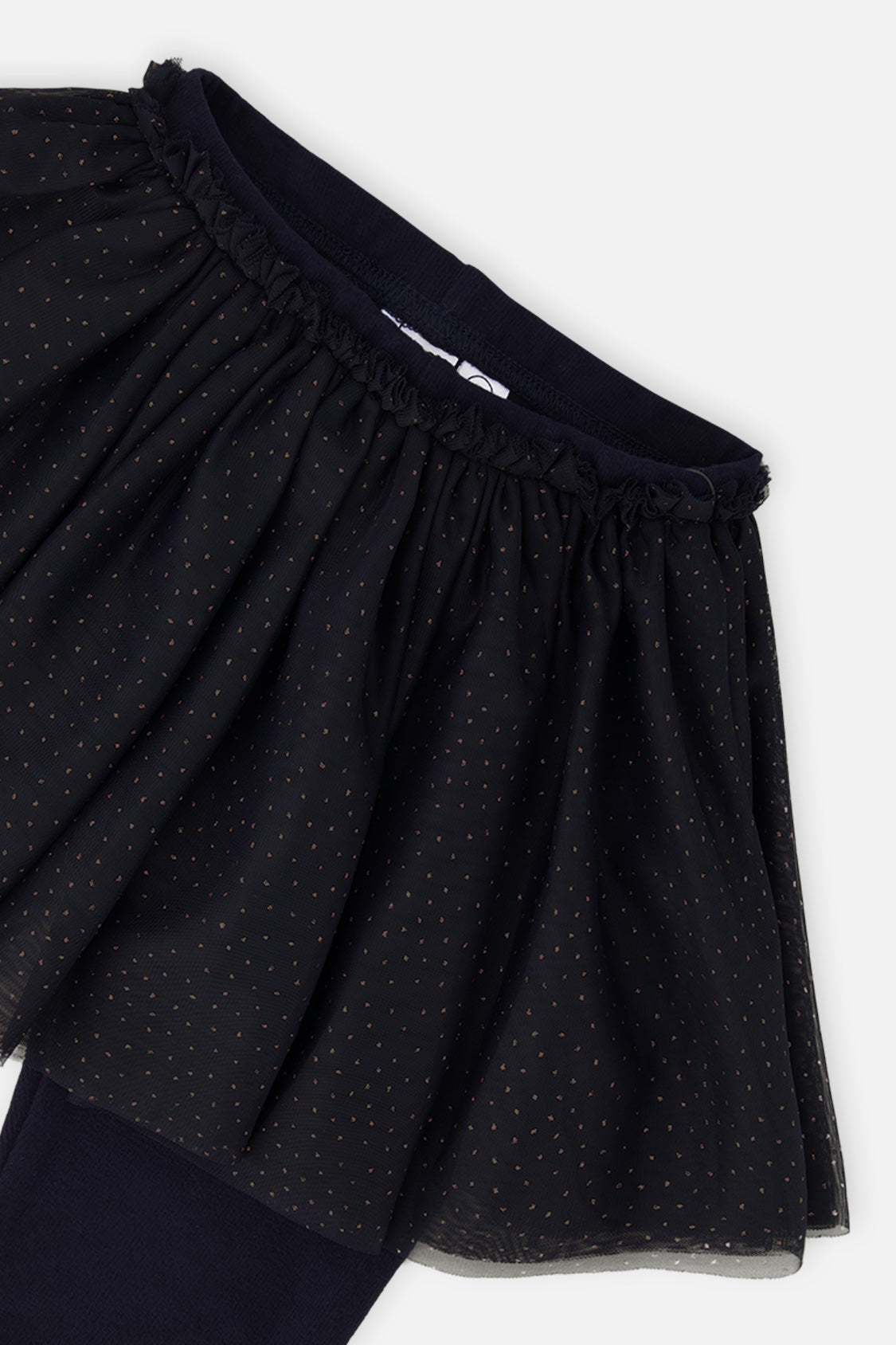 Baby Leggings With Integrated Tulle Skirt Dark Blue - Image 3