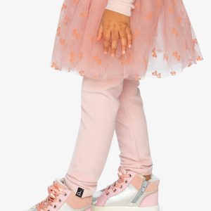 Leggings With Integrated Tulle Skirt Pale Dusty Pink - Image 3