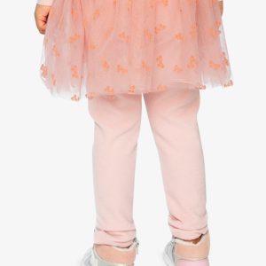 Leggings With Integrated Tulle Skirt Pale Dusty Pink - Image 4
