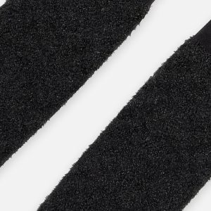 Knit Textured Fur Tights Black - Image 3
