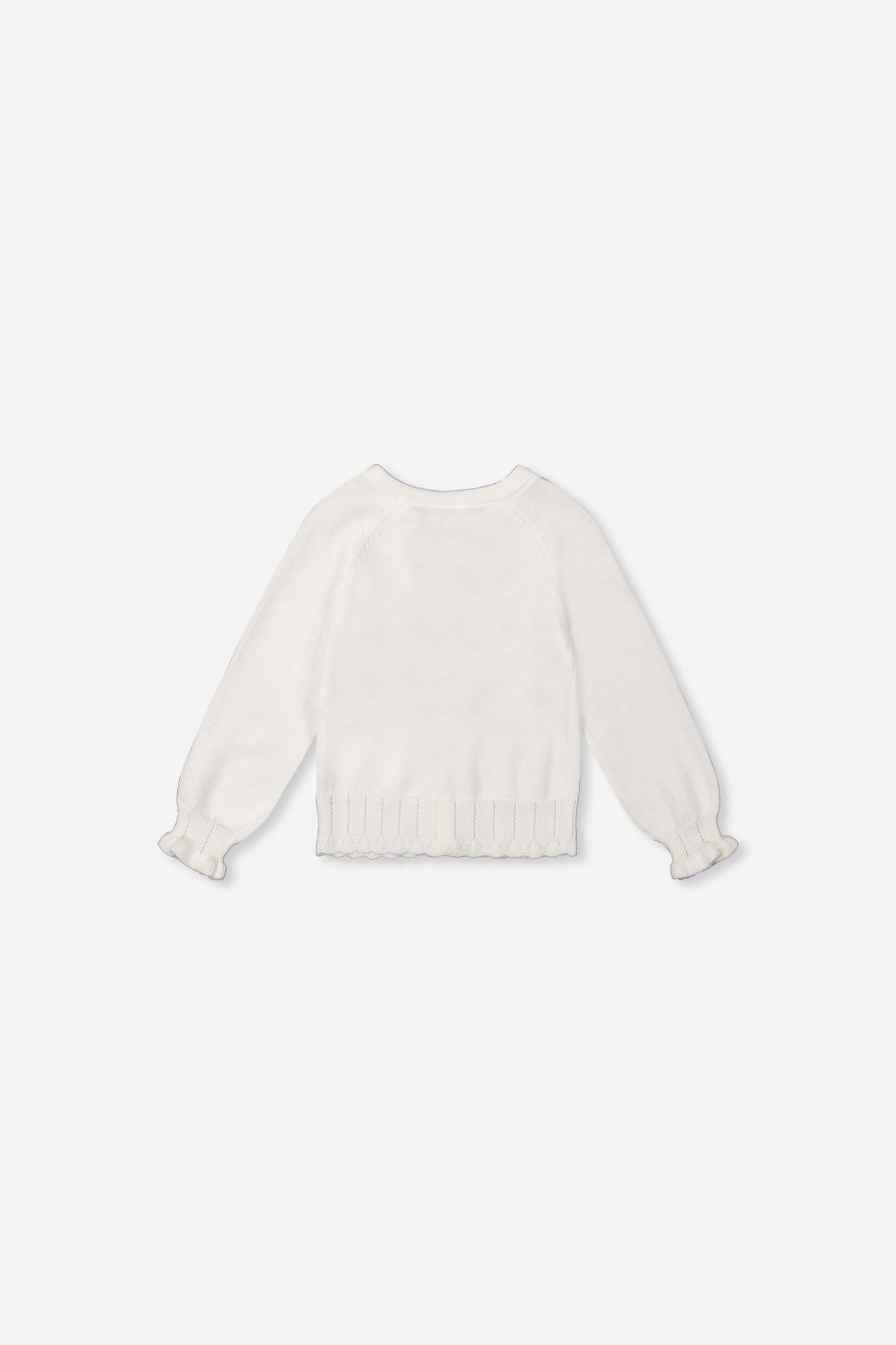 Baby Knit Cardigan Off-White - Image 2