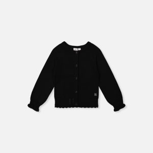 Baby Knit Cardigan Black
