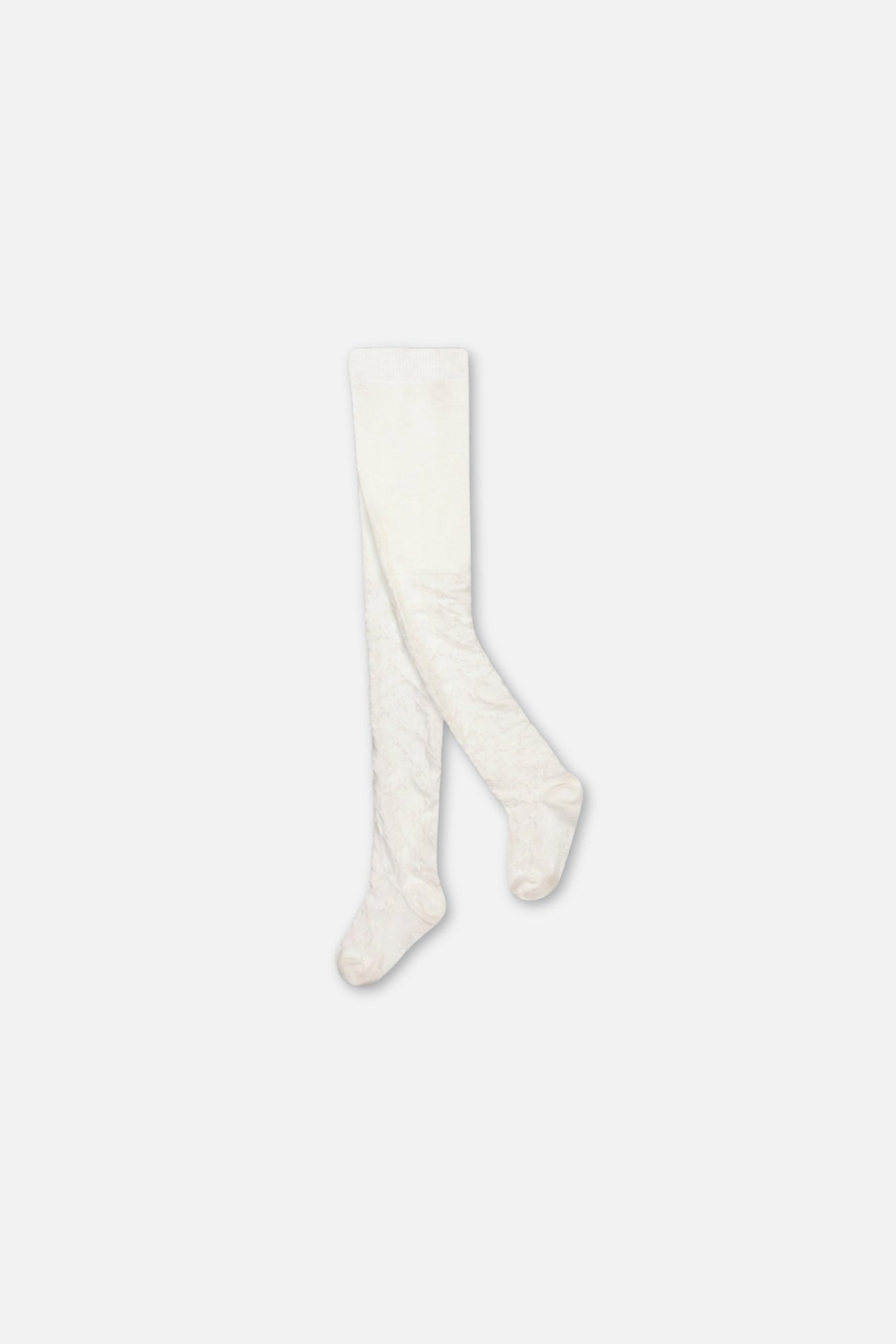 Baby Knit Textured Tights Off-White