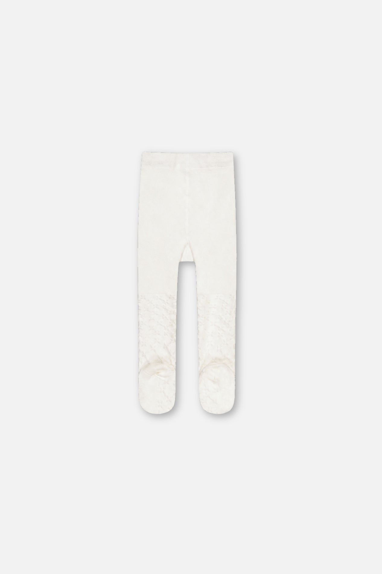 Baby Knit Textured Tights Off-White - Image 2