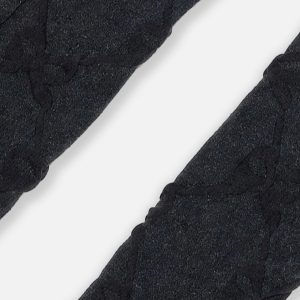 Knit Textured Tights Dark Blue - Image 3