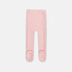 Alternative view of Baby Knit Textured Tights Dusty Pink
