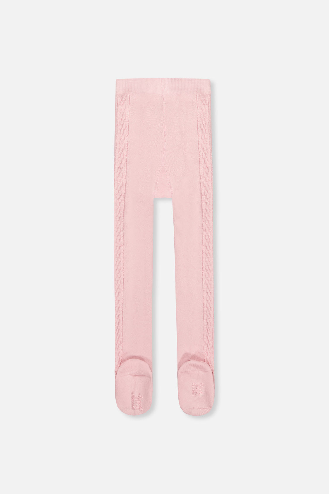 Knit Textured Tights Dusty Pink - Image 2