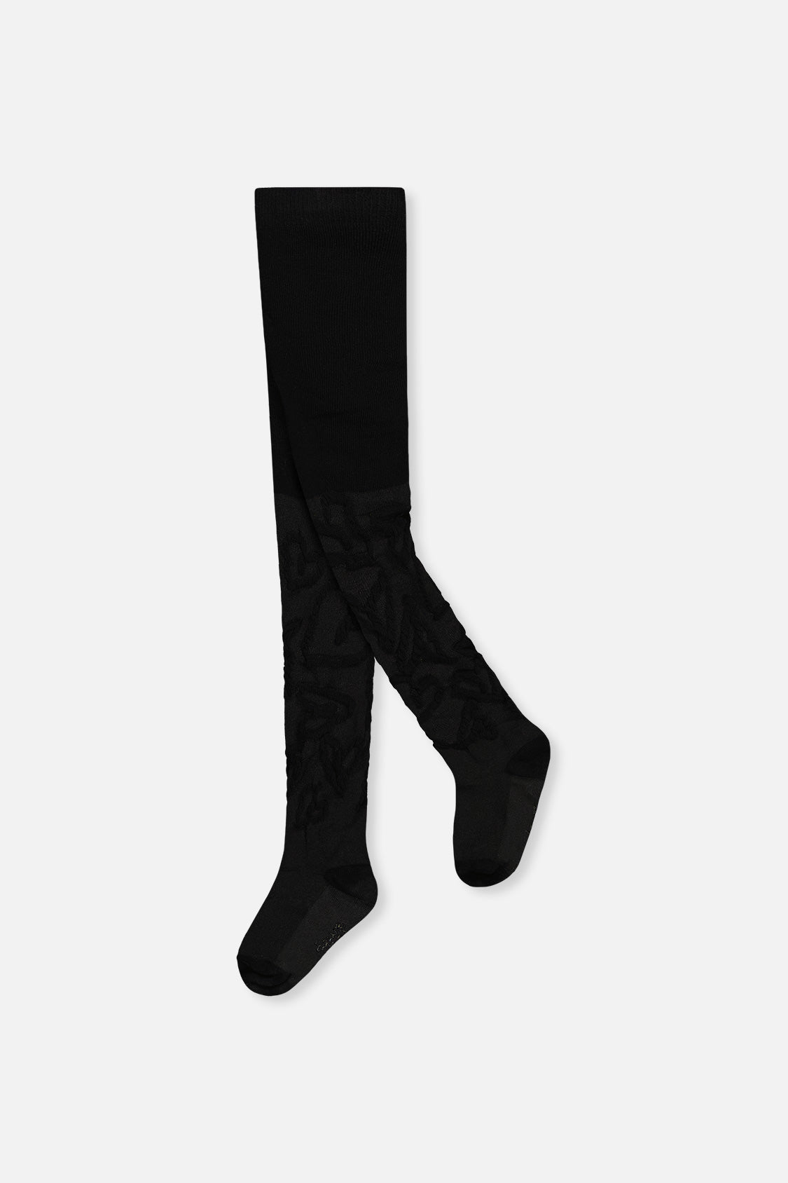 Knit Textured Tights Black - Image 6