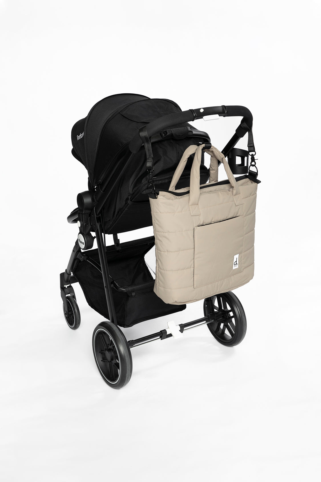 Diaper Bag Taupe With Changing Mat - Image 2
