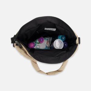 Diaper Bag Taupe With Changing Mat - Image 5