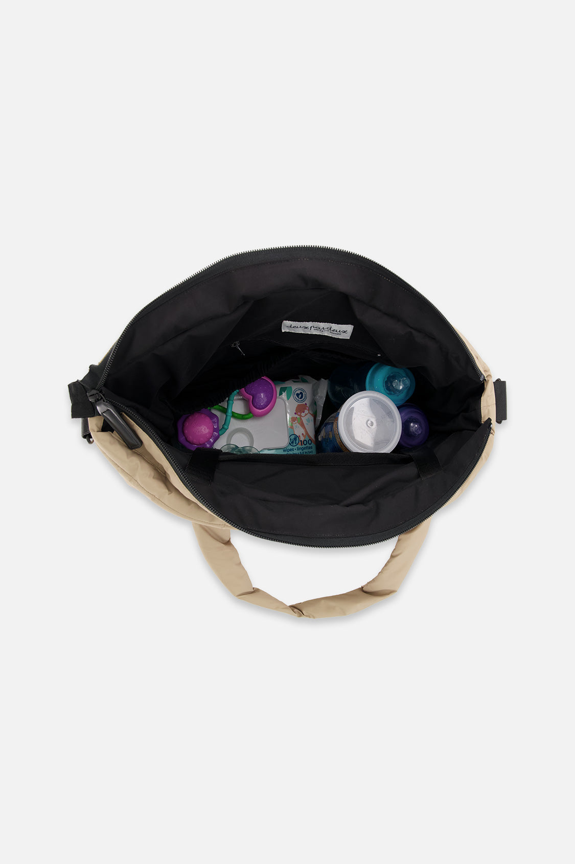 Diaper Bag Taupe With Changing Mat - Image 5