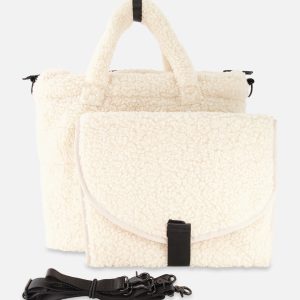 Diaper Bag Off-White With Changing Mat - Image 4