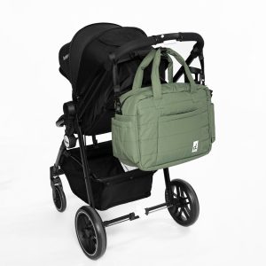 Diaper Bag With Changing Mat Olive Green - Image 3