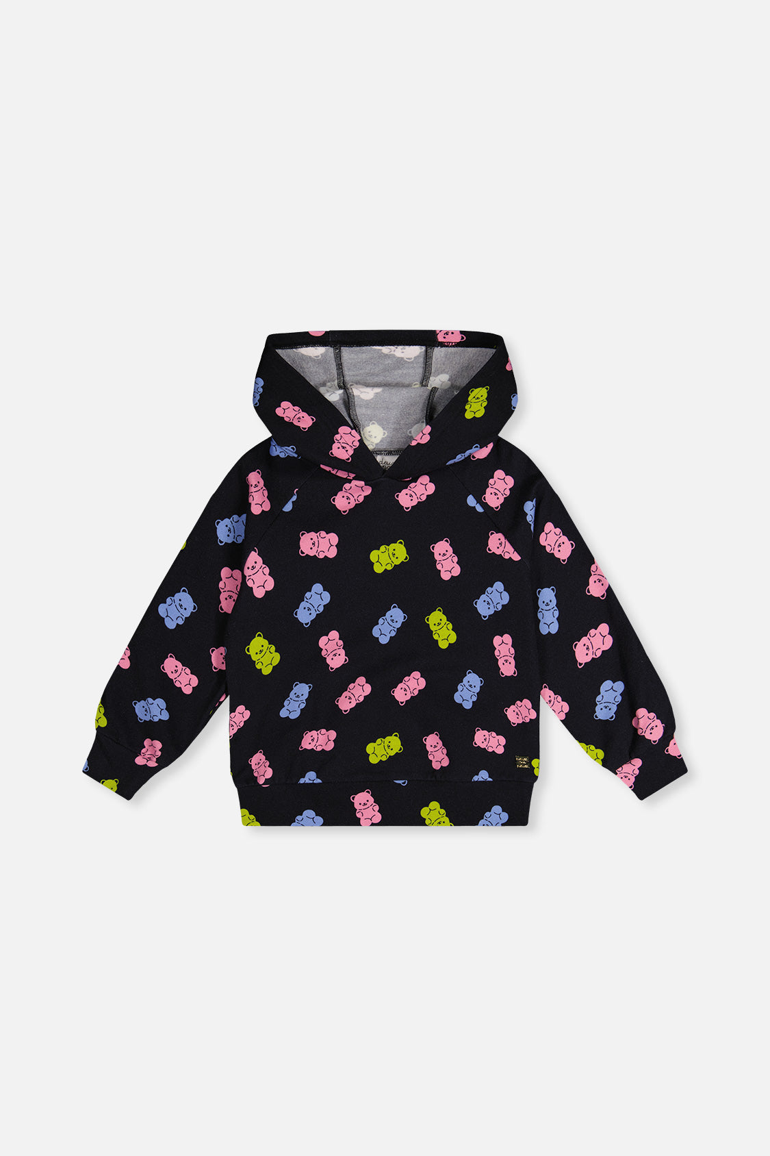 Printed Hoodie Black Printed Gummy Bears - Image 9