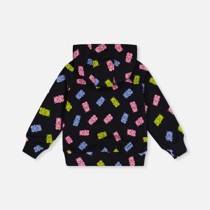 Alternative view of Printed Hoodie Black Printed Gummy Bears