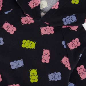Printed Hoodie Black Printed Gummy Bears - Image 3