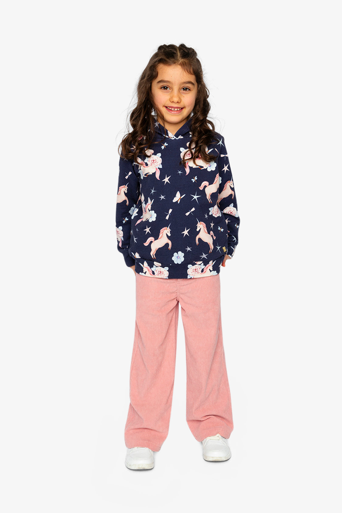 Printed Hoodie Purple Unicorn Print - Image 5