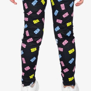 Printed Leggings Black Printed Gummy Bears - Image 3