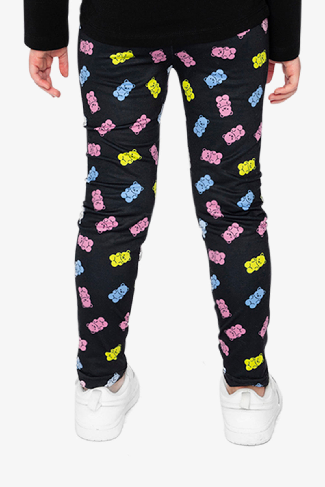 Printed Leggings Black Printed Gummy Bears - Image 3
