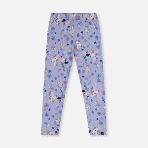 Printed Leggings Purple Unicorn Print