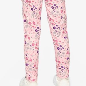 Printed Leggings Pink Printed Daisies - Image 4