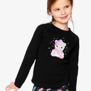 Alternative view of Raglan Organic Cotton T-Shirt Black
