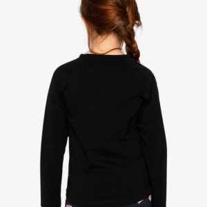 Raglan Organic Cotton T-Shirt Black - Image 3