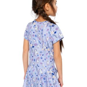 Short Sleeve Dress Purple Unicorn Print - Image 4