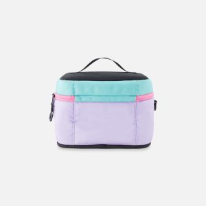 Lunch Box Turquoise Blue, Pink And Mauve - Image 2