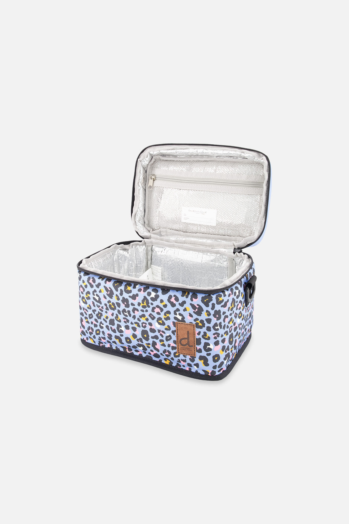 Lunch Box Blue Leopard Print - Image 3