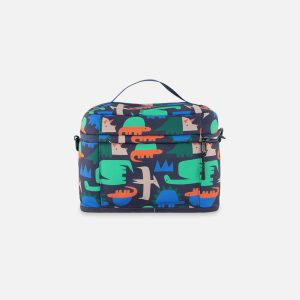 Lunch Box Navy Dinosaur Print - Image 2