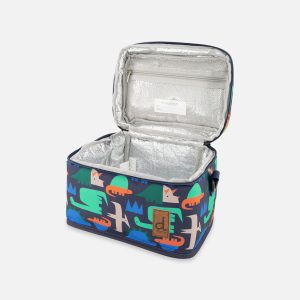 Lunch Box Navy Dinosaur Print - Image 3