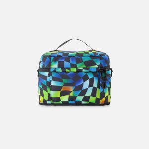 Lunch Box Blue Checkered Print - Image 2