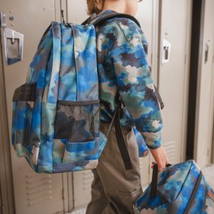 Alternative view of Lunch Box Blue And Grey Camouflage