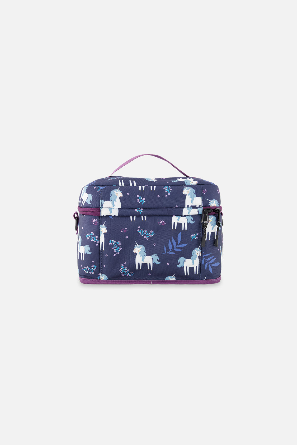 Lunch Box Blue And Purple Unicorn Print - Image 3