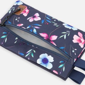 Pencil Case Blue Floral Print - Image 3