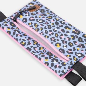 Pencil Case Blue Leopard Print - Image 3