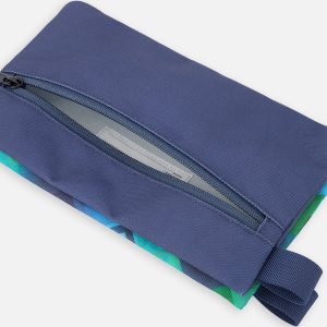 Pencil Case Blue Diamond Print - Image 4