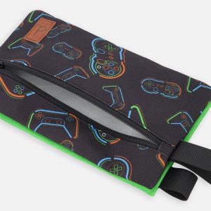Pencil Case Black Printed Controller - Image 3