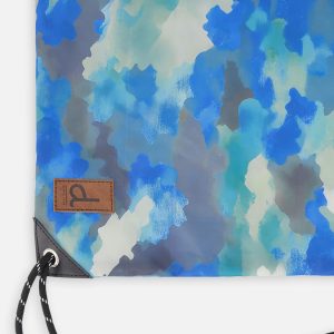 Drawstring Bag Blue And Grey Camouflage - Image 4