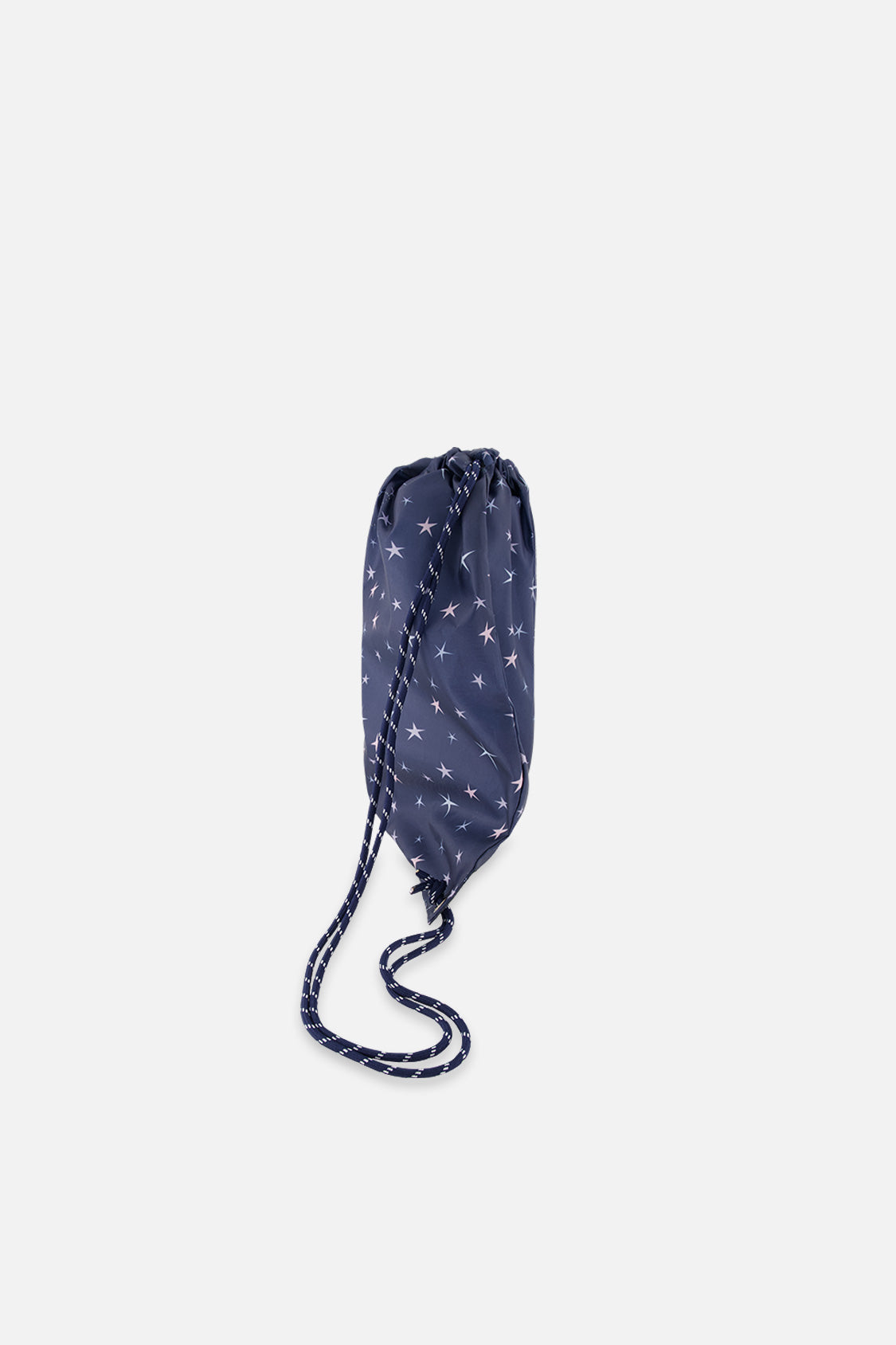 Drawstring Bag Navy With Star Print - Image 2