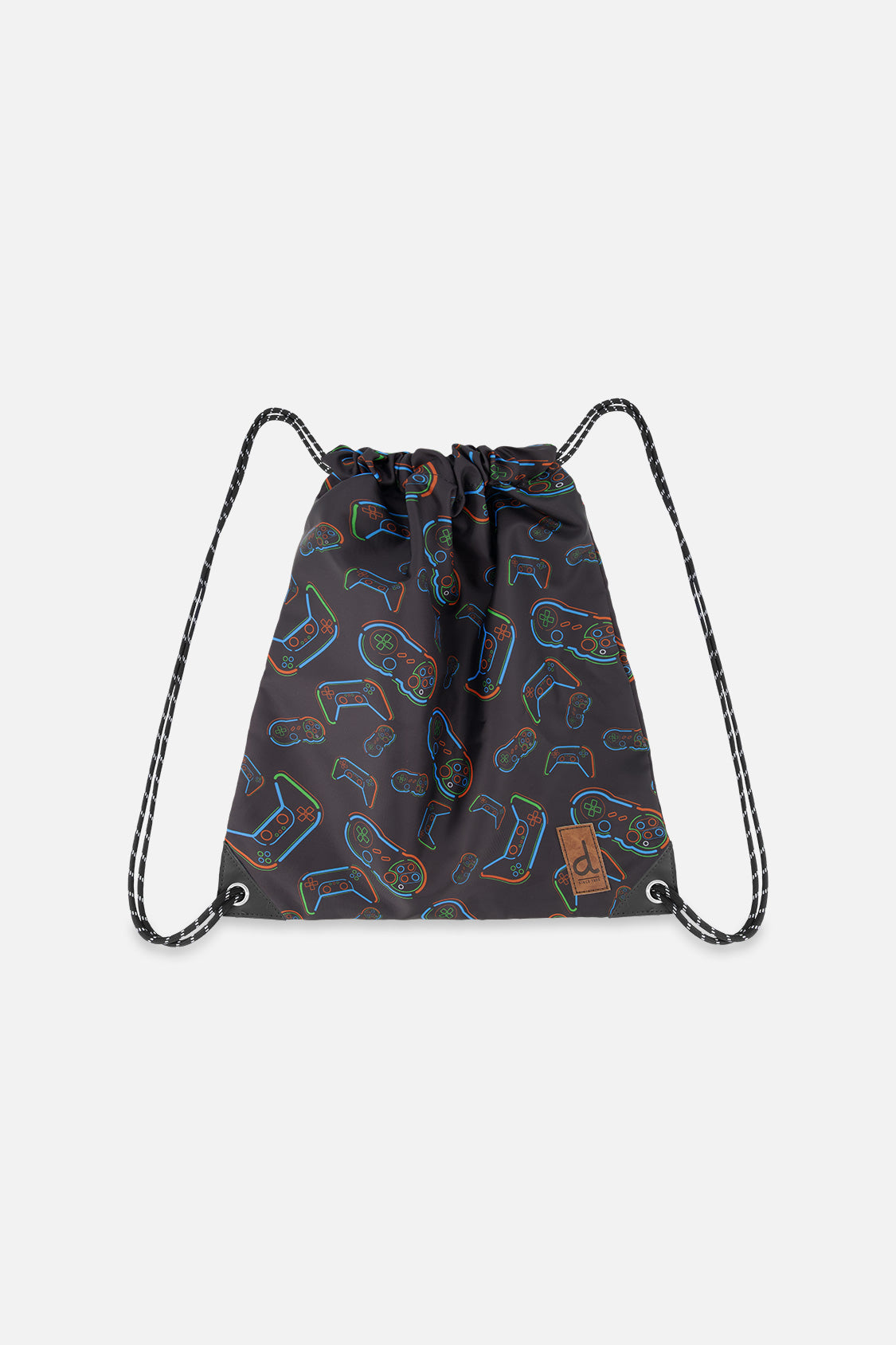 Drawstring Bag Black Printed Controller - Image 5