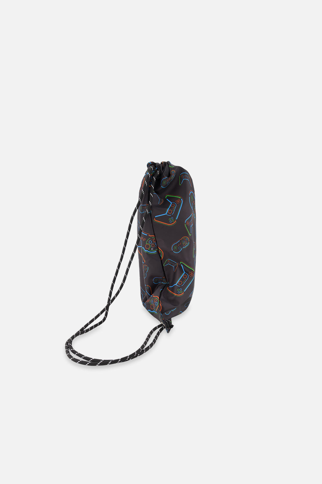 Drawstring Bag Black Printed Controller - Image 2