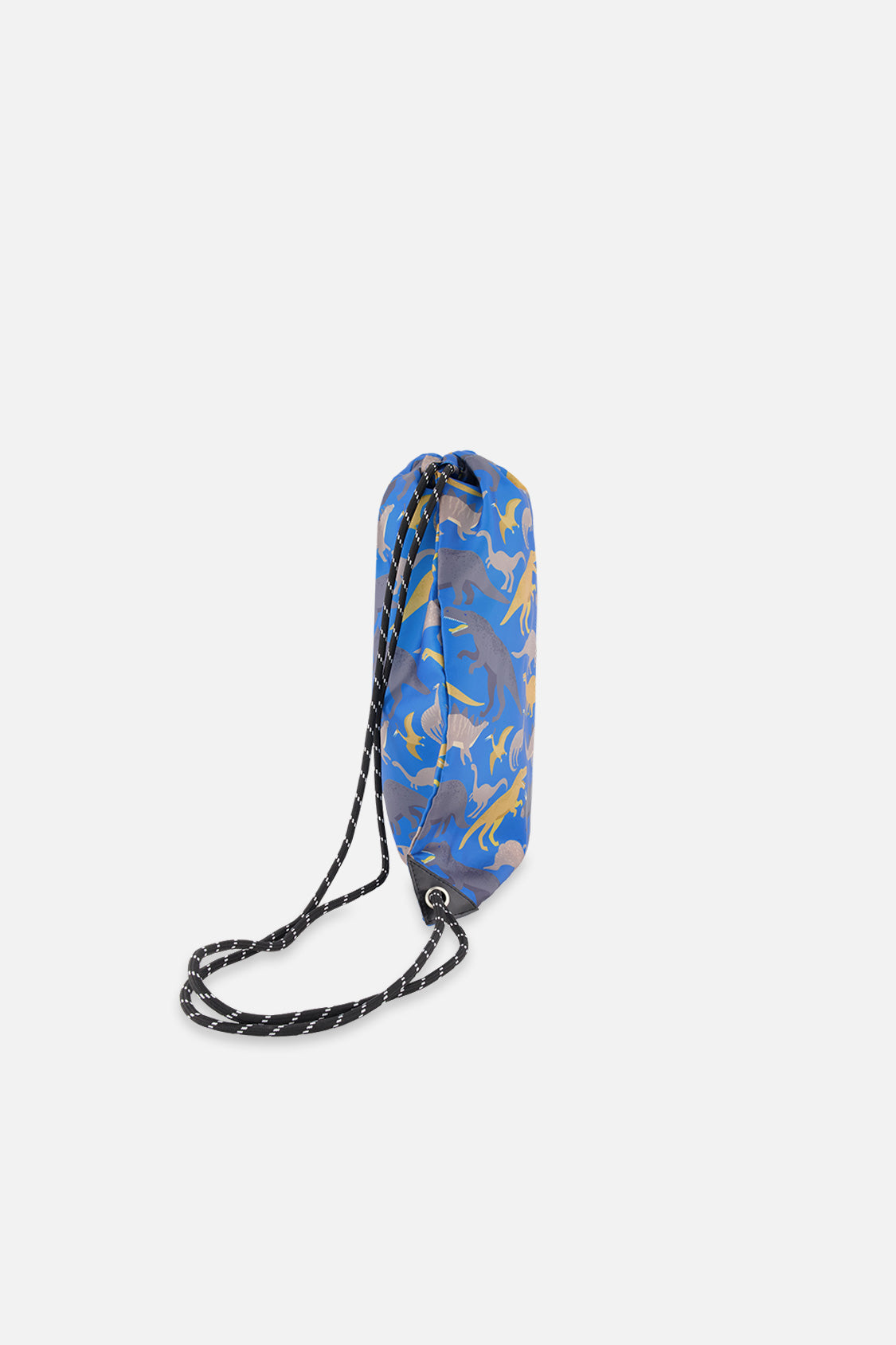 Drawstring Bag Blue Dinosaur Print - Image 2