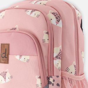 Little Kids Backpack Pink Leopard Print - Image 3