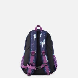 Little Kids Backpack Blue Unicorn Print - Image 3