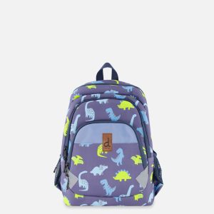 Little Kids Backpack Blue Printed Dinos - Image 5