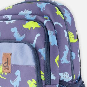 Little Kids Backpack Blue Printed Dinos - Image 3